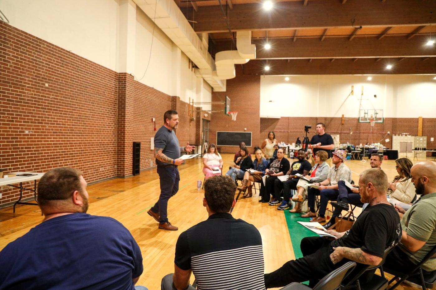 Steve leading a workshop group